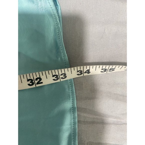NWT Wild Fable Women's Aqua Blue Satin Slip Dress Sleeveless Size Large - Picture 8 of 12